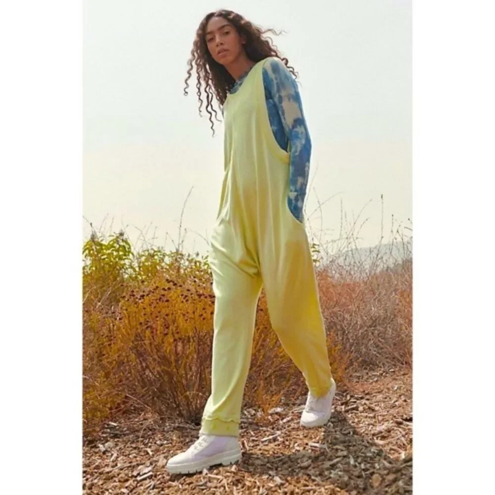 Free People Movement Riviera Onesie in Acid Lime size S